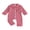 Red, variant on Cenuakty Baby Jumpsuit Long Sleeve Stripes Print Button Up Romper Footless Pajamas