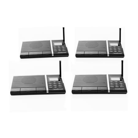 Channel Vision Intercom Samcom 10-Channel Digital FM Wireless Intercom System for Home and Office 4 Stations ()