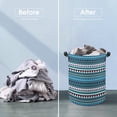 thumbnail image 5 of Geometric Textures Laundry Bag, Collapsible Round Laundry Hamper with Handle, Laundry Basket for Clothes, Toys, Extra Tall Washing Bin for Home Storage, 5 of 8