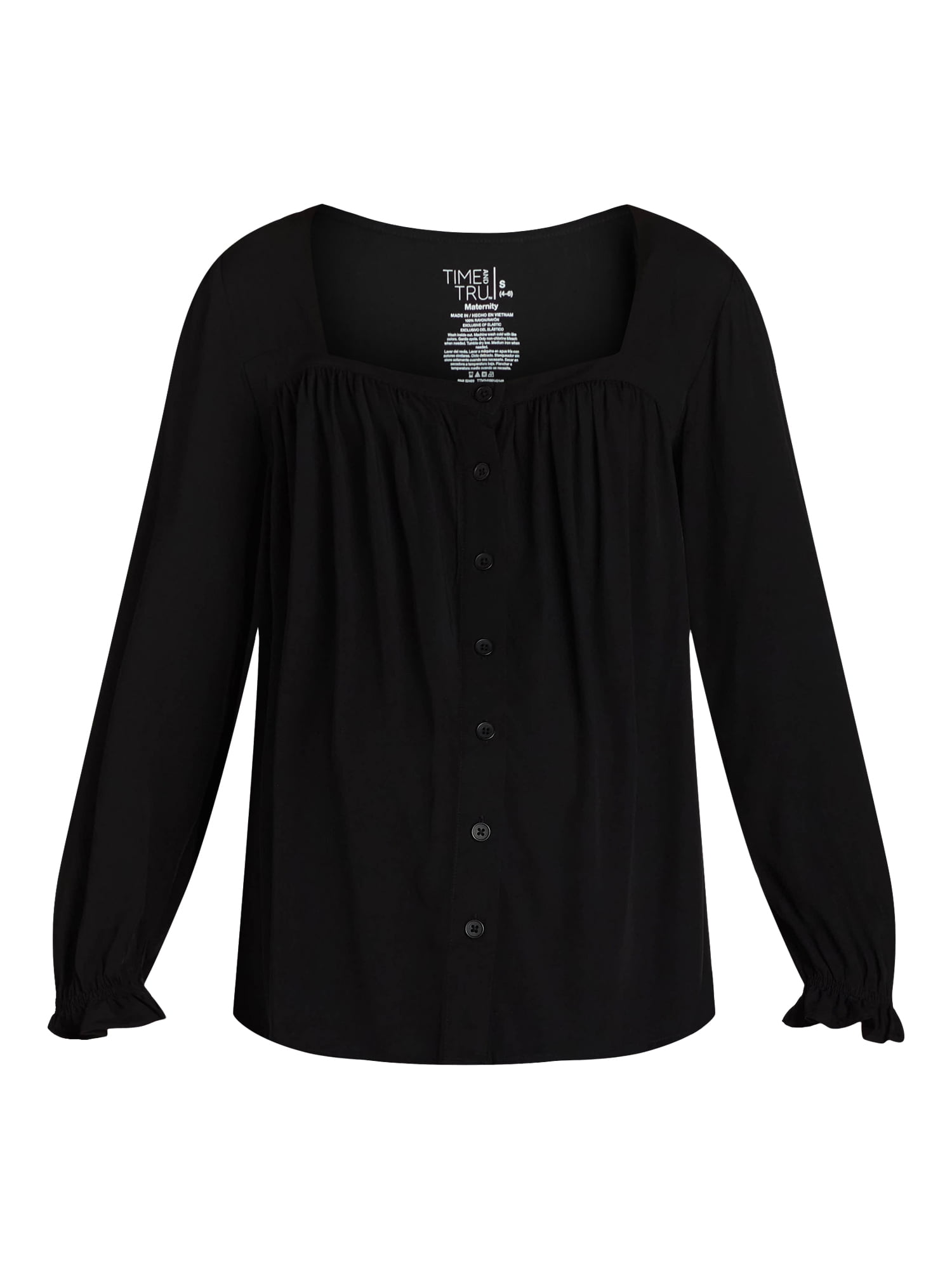 Time and Tru Women's Maternity Square Neck Top