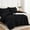 Black, variant on Queen Comforter Set Burnt Orange - 7 Piece Boho Terracotta Bedding Bed in a Bag with Comforter, Sheets, Pillowcases & Shams, Rust Tufted Design