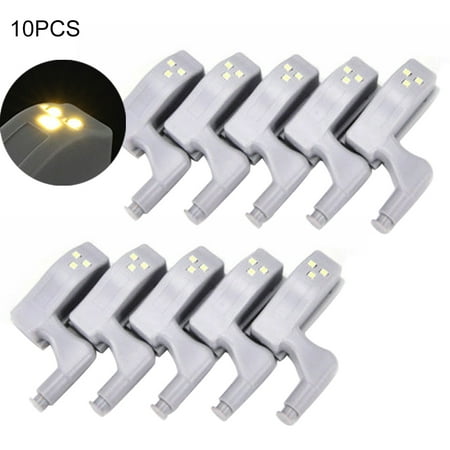 

Mpeace 1/10Pcs LED Hinge Light Smart Sensor Kitchen Cabinet Cupboard Wardrobe Lamp