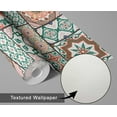 thumbnail image 6 of S4sassy Self Adhesive Wallpaper, Mosaic Tile Wallpaper, Multi Removable DIY Vinyl Tile Pattern Wall Covering, Textured Peel and Stick Contact Paper for Entryway Walls, Kitchen Backsplash (25"x60"), 6 of 8