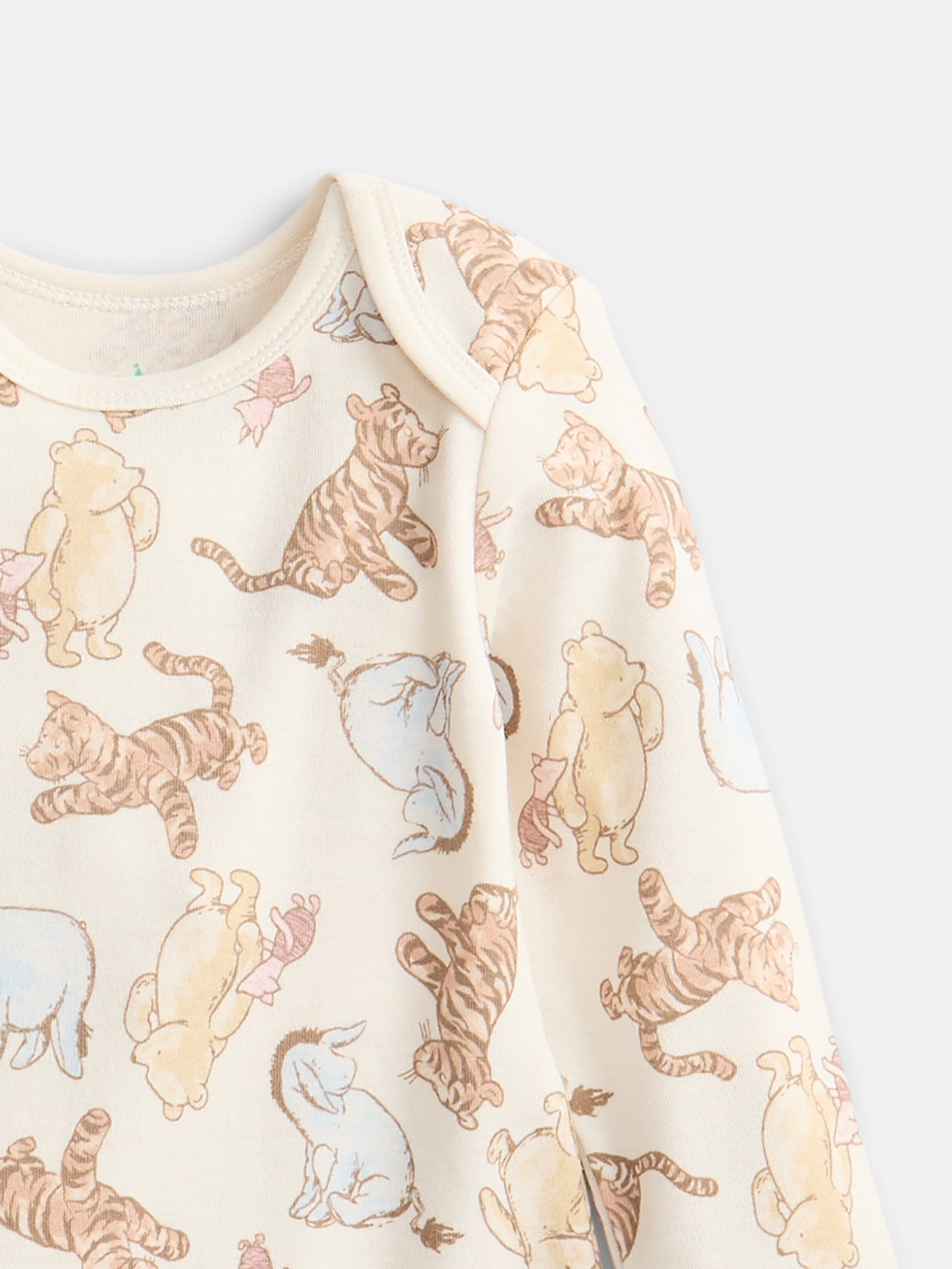 Disney Baby Wishes + Dreams Winnie the Pooh Bodysuits with Long Sleeves, 3 Piece, Sizes Newborn-18M