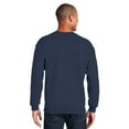 thumbnail image 3 of Gildan Heavy Blend Men's Fleece Crewneck Sweatshirt, Classic Fit, Warm Soft Pullover, Navy, 2XL, 3 of 5