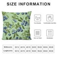 thumbnail image 6 of Wuche  Summer Blueberries Pattern Throw Pillow Covers Pillow Cases Square Decorative Pillow Covers Soft Cushion Covers for Couch Sofa Bed Home Farmhouse Living Room Decoration  2pc, 6 of 6