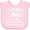 AD-Pink, variant on Inktastic I Was Born to Be Wild and Free with Wolf and Mountains Boys or Girls Baby Bib