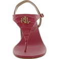 thumbnail image 2 of Lauren Ralph Lauren Womens WESTCOTT II Leather Thong Sandal Ankle Strap, 2 of 3
