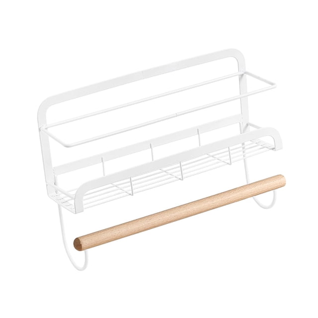 Estante de almacenamiento para tarros de condimentos, estante para película de especias para refrigerador, organizador multifunción impermeable para