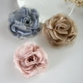 thumbnail image 3 of Zhuge Delicado broche de flores de seda, alfileres de solapa, broches de flores de rosa, alfiler clásico para mujer, accesorios de ropa para bodas, fiestas, banquetes, trajes y ceremonias, verde, 3 of 5