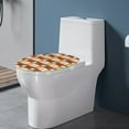 thumbnail image 3 of SEANATIVE Christmas Santa Oblong Toilet Seat Cover Buffalo Grid Toilet Lid Covers for Bathroom Thick Toilet Seat Lid Cover Elongated Soft Toilet Seat Lid Cover Xmas Gifts, 3 of 6