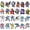 Robot, variant on 5D DIY Diamond Art Stickers Kits for Kids,Cartoon Gem Digital Art Painting Stickers Mosaic Craft Kit (Super Hero)