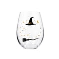 thumbnail image 2 of Glass Tumbler, Stemless Glass, Halloween Glassware, Festive Halloween Decor, 420Ml 14Oz 4.5X3.5 Inch Orange and Black Witch Themed Glass Drinking Glasses for Fall Party, Home, 2 of 6