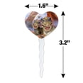 thumbnail image 6 of T-Rex Tyrannosaurus Jurassic Selfie Heart Love Cupcake Picks Toppers Decoration Set of 6, 6 of 7