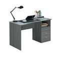 thumbnail image 2 of Techni Mobili Classic Computer Desk with Drawers, Gray, 2 of 9