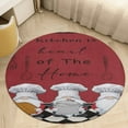 thumbnail image 6 of Kitchen Chef Red White Black Plaid Round Carpet Circle Rug Outdoor Patio Area Rug Washable Large Area Rugs Hallway Room Decor Fitness Mats, 6 of 8