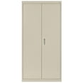 thumbnail image 4 of Sandusky 36"W x 18"D x 72"H Classic Series Locking Cabinet with Adjustable Shelves, 900 lb Capacity, Putty, 4 of 12