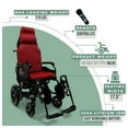 thumbnail image 2 of ComfyGO Fauteuil Roulant Électrique, Fauteuils Roulants Pliants Légers, Fauteuil Roulant Motorisé, Capacité Maximale de 286 Lb, Siège de 18 Pouces, 2 of 5