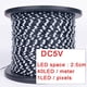 thumbnail image 3 of Cadena de luces LED de 5 V, WS2811, WS2812, 3 pines, color negro, accesorios, RGBIC, direccionable individualmente, luz de hadas, 3 of 5