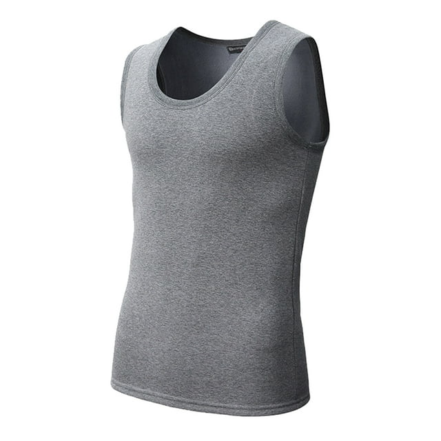 Qarigey Chaleco cálido de terciopelo ropa interior de fondo de invierno ajustada sin mangas medias térmicas chaleco ropa deportiva de gran tamaño Camisetas Tipo 1