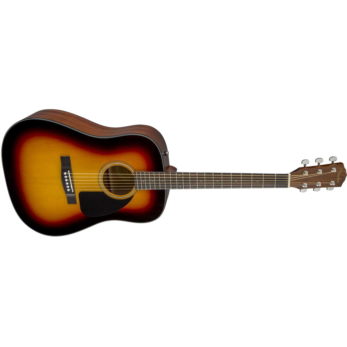 Fender CD-60 Dreadnought V3 with Case, Walnut FB, Sunburst
