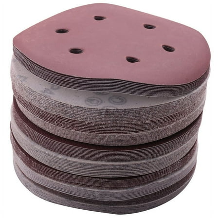 150mm Sanding Disc, 6 Inch Hook and Loop Sanding Pads, 100 Pcs Sandpaper Set Assorted Grits for Random Orbital Sander
