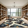 thumbnail image 2 of ODIKA 2'x3' Machine Washable Non-Slip Area Rug, Rustic Gray High Traffic Rug, Gray, 935973, 2 of 7