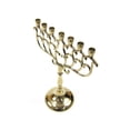 thumbnail image 2 of 7-Branch Brass Temple Menorah (medium), 2 of 4