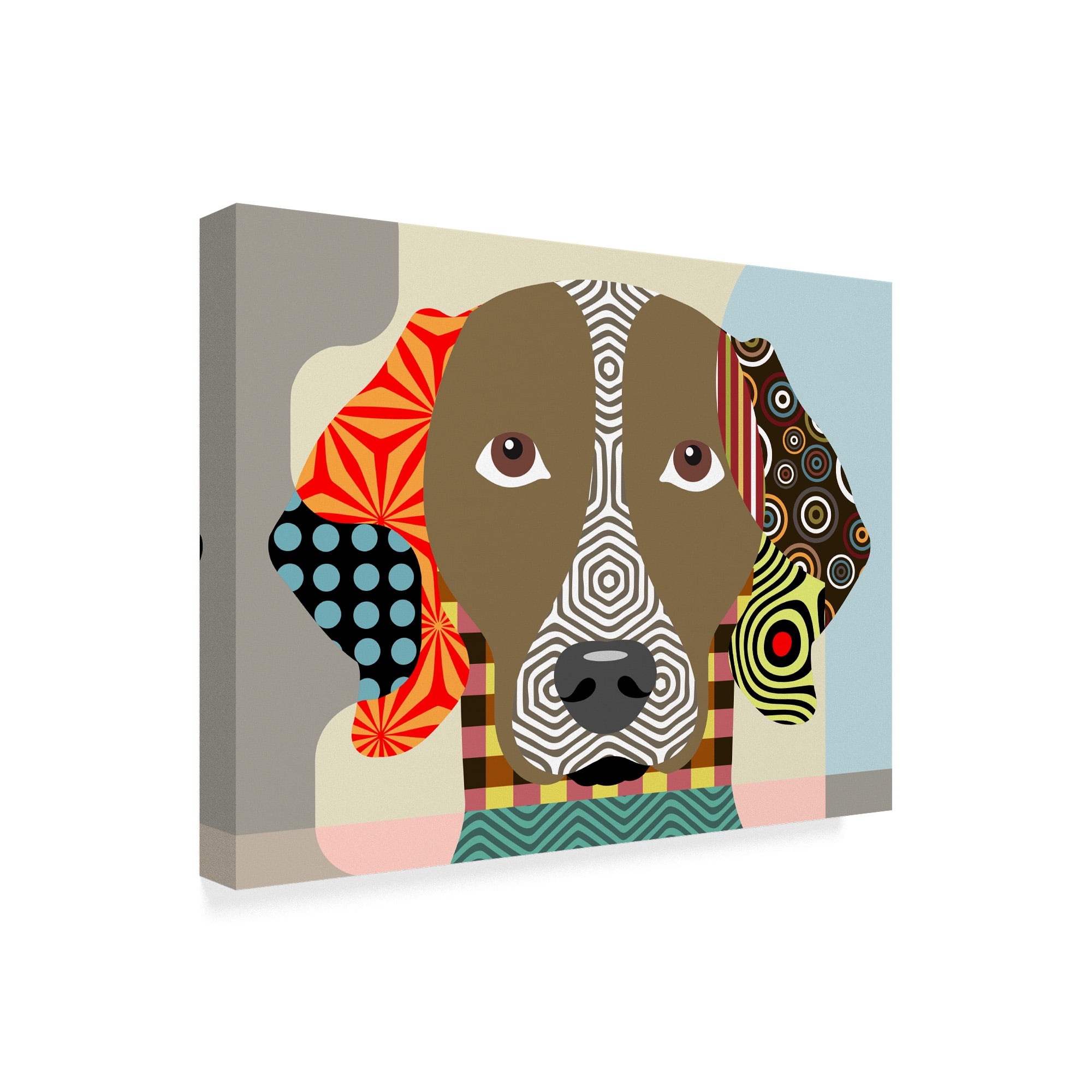 Trademark Fine Art 'Weimaraner' Canvas Art by Lanre Adefioye