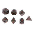 thumbnail image 1 of Dados Digitales Poliédricos D4 D6 D8 D10 D12 D20 Aleación 14mm Para TRPG Negro Verde Sunnimix Juego de dados de aleación poliédrica, 1 of 7