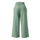 thumbnail image 5 of Pantalones anchos de lino de cintura alta para mujer: pantalones palazzo con cintura elástica y bolsillos para la playa/informal (S-XXL), 5 of 5