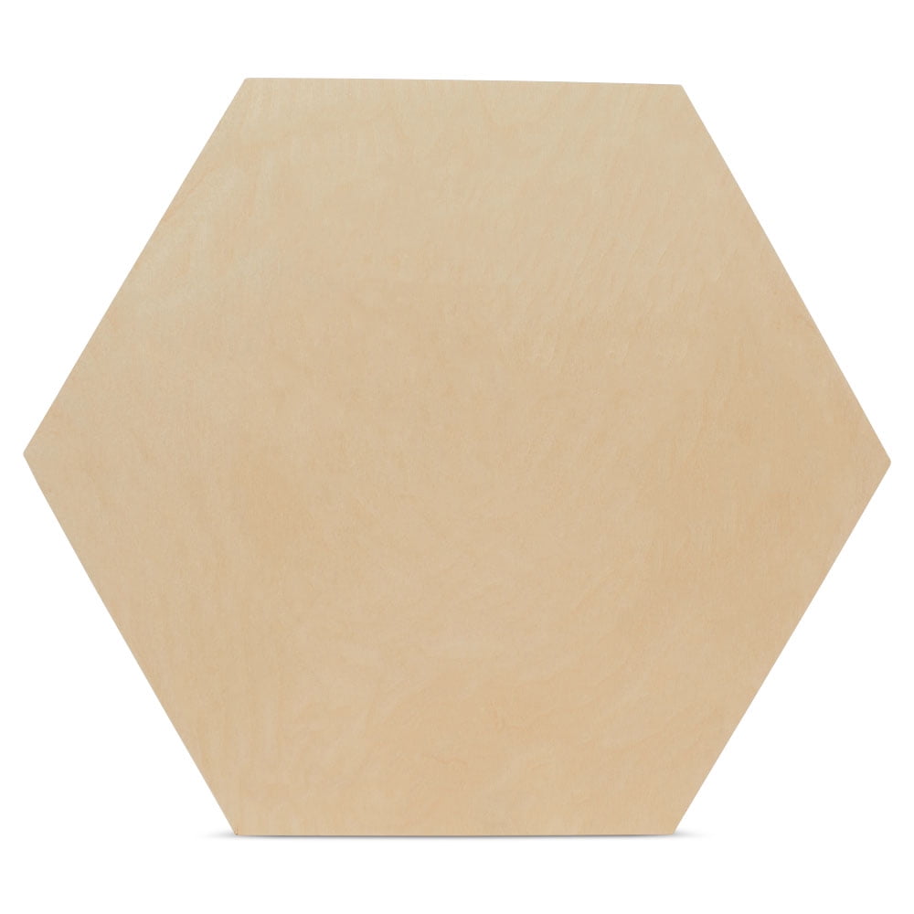 تسوق 100 Wooden Pieces Hexagon Wood Shape Beech Wood For DIY اونلاين