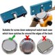 thumbnail image 2 of Relojes, relojes, herramientas de reparación de relojes, abridor de tapa inferior de metal de doble pata de alta calidad, tipo de aleación de cabeza redonda QPUION, 2 of 4