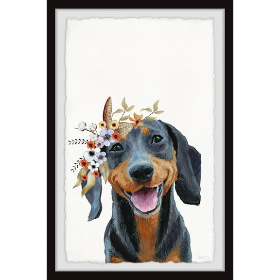 Parvez Taj Cheerful Puppy Framed Wall Art
