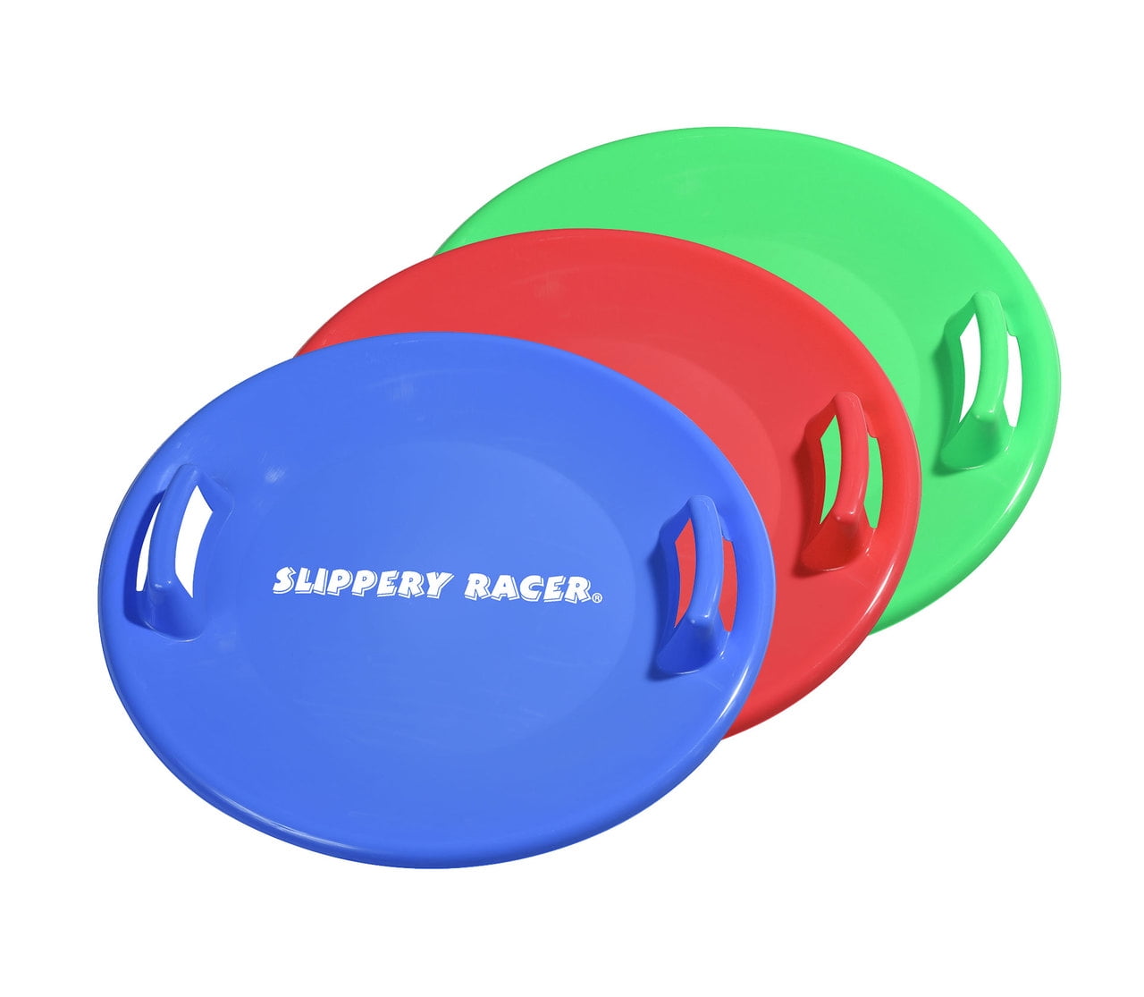 Slippery Racer Downhill Pro Disc Saucer Sled 3 PACK by Slippery Racer