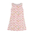 thumbnail image 3 of LTTVQM Girls Easter Dress Egg Bunny Graphic Cute Sleeveless Sundresses Comfy Crewneck Midi Dress Fashion A-Line Dresses Pink 12-13 Years, 3 of 5
