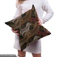 thumbnail image 5 of Ambesonne Exotic Fabric by the Yard, Repeating Zebra Motif Modern, 3 Yards, Cinnamon Brown Scarlet, 5 of 5