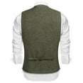 thumbnail image 6 of COOFANDY Men's Casual Business Vests Lightweight Waistcoat Slim Fit Suit Vest Lake Green Large, 6 of 10
