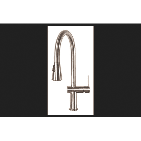 Franke Bern Pull Down One Handle Brushed Stainless Stain Kitchen Faucet