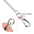 thumbnail image 3 of Unique Bargains 10' Stainless Steel Flat Keychain with Key Ring Clasp, Silver 2 Pack, 3 of 5