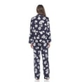 thumbnail image 4 of White Mark Pyjama Deux Pièces à Manches Longues à Boutons à Motif Floral pour Femmes, 4 of 6