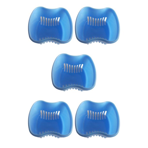 Advancent Copa de dentadura Soporte de diente artificial Práctico estuche de dentición postiza Azul claro Type2 NO2