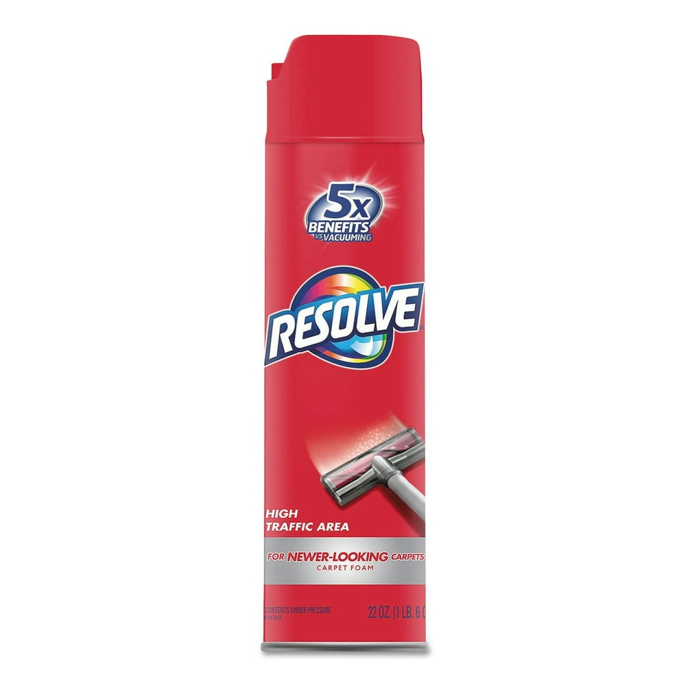 RESOLVE Foam Carpet Cleaner, Foam, 22 Oz, Aerosol Can, 12/Carton