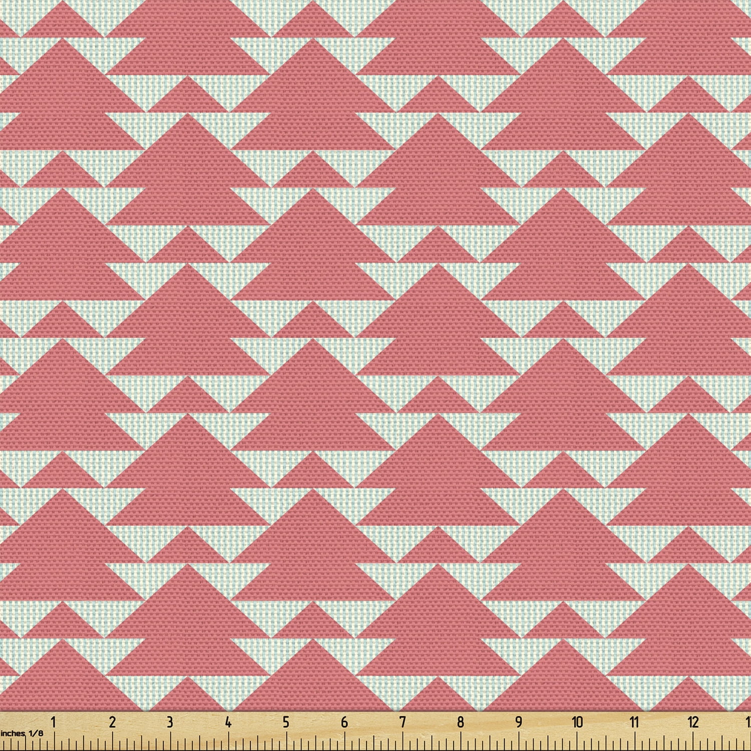 Geometric Fabric by the Yard Modern Pattern in Pastel Colors Vertical