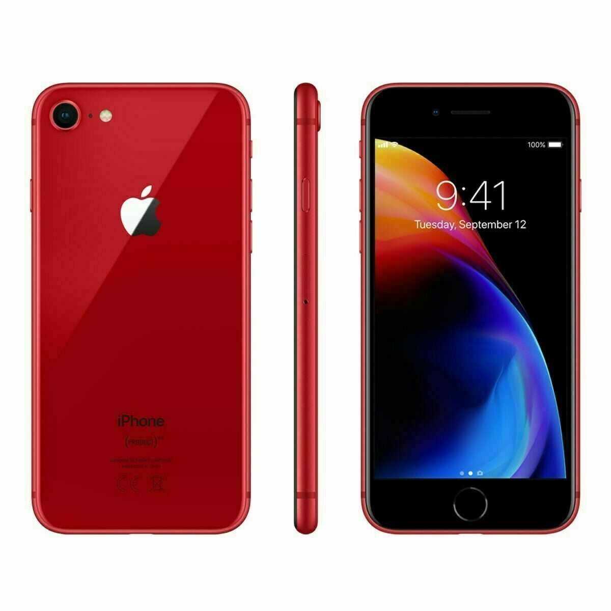 Refurbished Apple Iphone 8 256GB Sprint/T-Mobile Locked Red Grade A