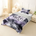 thumbnail image 2 of Manfei Vintage Wildlife Twin Comforter Sets,Rustic Wolves Bedding Set,Gray,Light Gray Reversible,2 Pieces,1 Comforter and 1 Pillowcase, 2 of 7