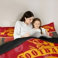 thumbnail image 5 of Homewish Rugby Game Bedding Comforter Set,Football Sport Twin Comforter Sets,Red Orange Brown Bedding Set For Teens,Microfiber Bedroom Decor Reversible,2 Pieces, 5 of 8