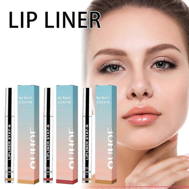Delineador de labios Peel Off Lip Tattoo Lip Stain Maquillaje de larga duración que permanece en el maquillaje nutritivo, marrón oscuro