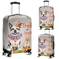 thumbnail image 2 of Trick or Treat Boston Terrier Funny Mummy Cosplay Pumpkin Candy Basket Travel Luggage Cover Gentleman Dog Lover Gifts Suitcase Dust Protective Decor - 12016, 2 of 5