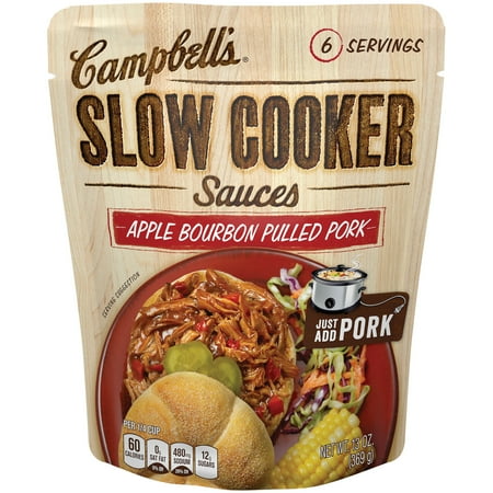 Campbell's Slow Cooker Sauces Apple Bourbon Pulled Pork 13oz